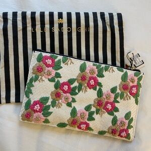 BRAND NEW Lele Sadoughi Embroidered Pouch